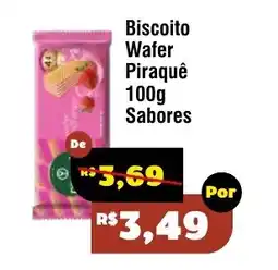Royal Supermercados Biscoito Wafer Piraque 100g Sabores oferta