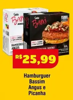 Royal Supermercados Hamburguer Bassim Angus e Picanha oferta