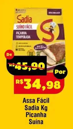 Royal Supermercados Assa Fácil Sadia Kg Picanha Suína oferta