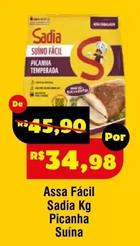 Royal Supermercados Assa Fácil Sadia Kg Picanha Suína oferta