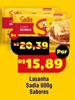 Royal Supermercados Lasanha Sadia 600g Sabores oferta