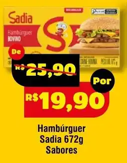 Royal Supermercados Hambúrguer Sadia 672g Sabores oferta