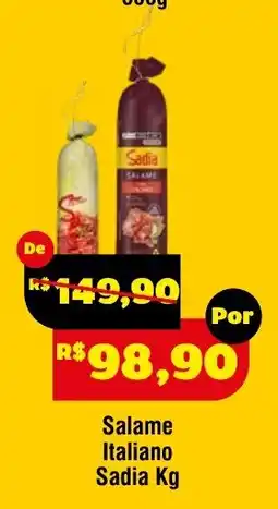 Royal Supermercados Salame Italiano Sadia Kg oferta