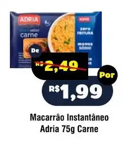 Royal Supermercados Macarrão instantâneo adria 75g carne oferta