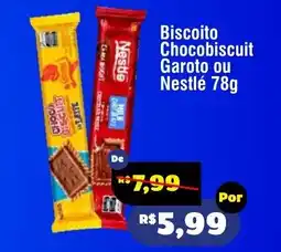Royal Supermercados Biscoito Chocobiscuit Garoto ou Nestlé oferta