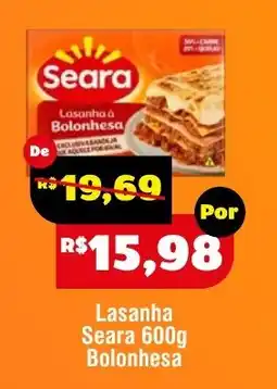 Royal Supermercados Lasanha Seara Bolonhesa oferta