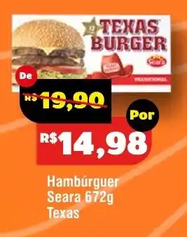 Royal Supermercados Hambúrguer Seara 672g Texas oferta