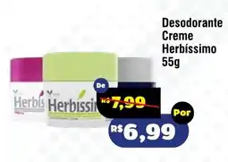Royal Supermercados Desodorante Creme Herbissimo oferta