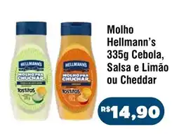 Royal Supermercados Molho Hellmann's Cebola, Salsa e Limão ou Cheddar oferta