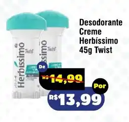 Royal Supermercados Desodorante Creme Herbíssimo oferta