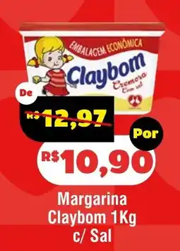 Royal Supermercados Margarina claybom 1kg c/ sal oferta