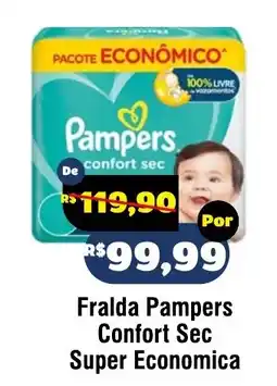 Royal Supermercados Fralda Pampers Confort Sec Super Economica oferta