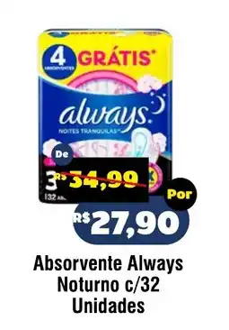 Royal Supermercados Absorvente always noturno oferta