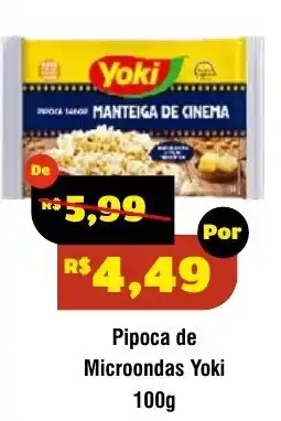 Royal Supermercados Pipoca de Microondas Yoki oferta