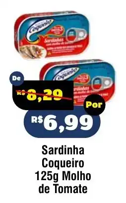Royal Supermercados Sardinha Coqueiro 125g Molho de Tomate oferta