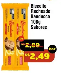 Royal Supermercados Biscoito Recheado Bauducco 108g Sabores oferta