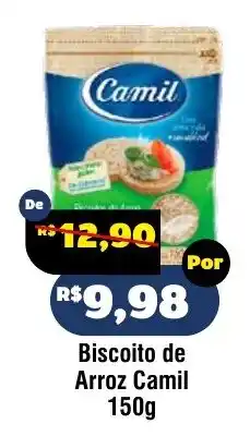 Royal Supermercados Biscoito de Arroz Camil oferta