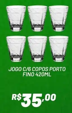Royal Supermercados Jogo c/6 copos porto fino oferta