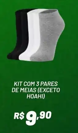 Royal Supermercados kit com 3 pares de meias (exceto hoahi) oferta
