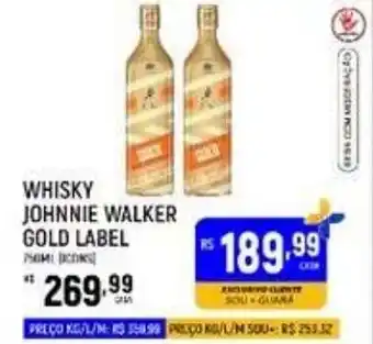 Whisky johnnie walker gold label