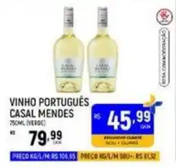 Supermercado Guará vinho português casal mendes oferta