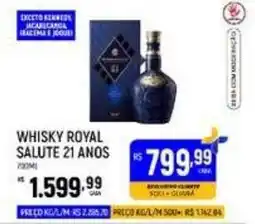 Supermercado Guará whisky royal salute 21 anos oferta
