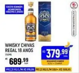 Supermercado Guará Whisky chivas regal 18 anos oferta
