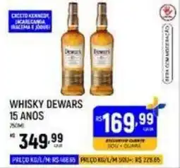 Supermercado Guará Whisky dewars 15 anos oferta