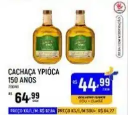 Supermercado Guará Cachaça ypióca 150 anos oferta
