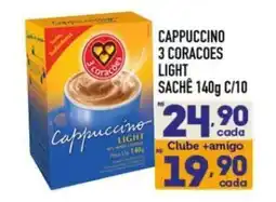 Supermercados Avenida Cappuccino 3 coracoes light oferta