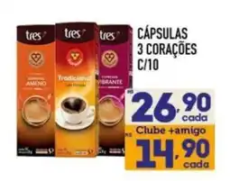Supermercados Avenida Cápsulas 3 corações oferta