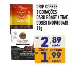 Supermercados Avenida Drip coffee 3 corações dark roast / trad. oferta