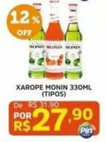 Xarope monin 330ml (tipos)