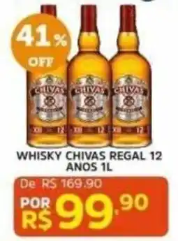 Pinheiro Supermercado Whisky chivas regal 12 anos 1l oferta