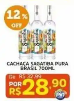 Pinheiro Supermercado Cachaça sagatiba pura brasil oferta