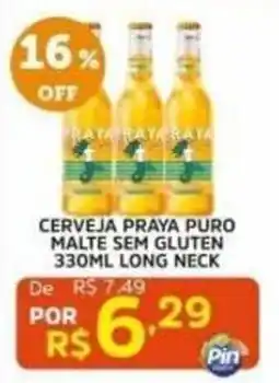Pinheiro Supermercado Cerveja praya puro malte sem gluten oferta