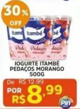 Pinheiro Supermercado Iogurte itambé pedaços morango oferta