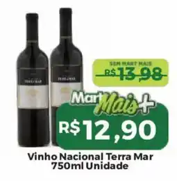 Mart Minas Vinho Nacional Terra Mar oferta
