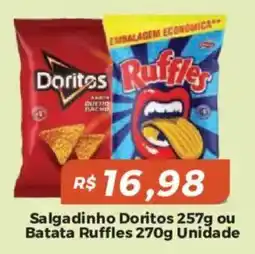 Mart Minas Salgadinho Doritos ou Batata Ruffles oferta
