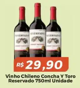 Mart Minas Vinho chileno concha y toro reservado oferta