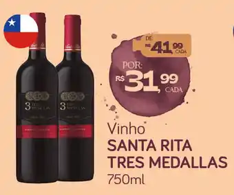 Vinho santa rita tres medallas