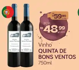 Cometa Supermercados Vinho quinta de bons ventos oferta