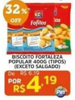 Pinheiro Supermercado Biscoito fortaleza popular oferta