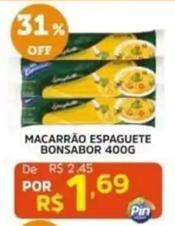 Pinheiro Supermercado macarrão espaguete bonsabor oferta