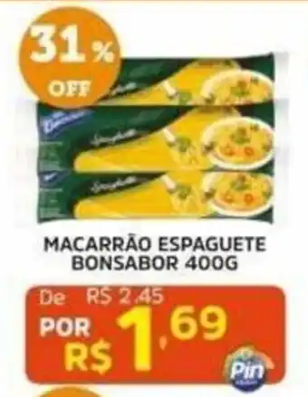 Pinheiro Supermercado macarrão espaguete bonsabor oferta