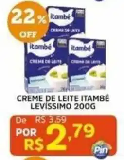 Pinheiro Supermercado Creme de leite itambé levíssimo oferta