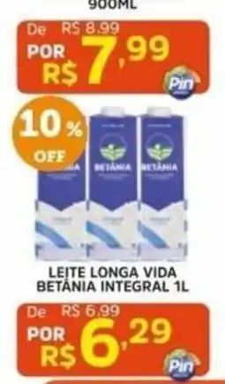 Pinheiro Supermercado Leite longa vida betânia integral 1l oferta