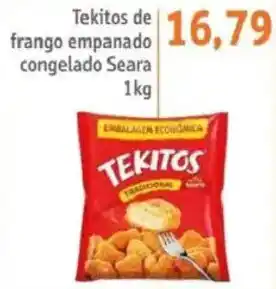 Tekitos de frango empanado congelado Seara