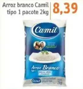 Arroz branco Camil tipo 1 pacote 2kg