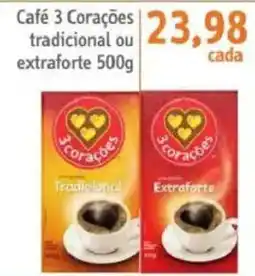 Sonda Café 3 Corações tradicional ou extraforte oferta